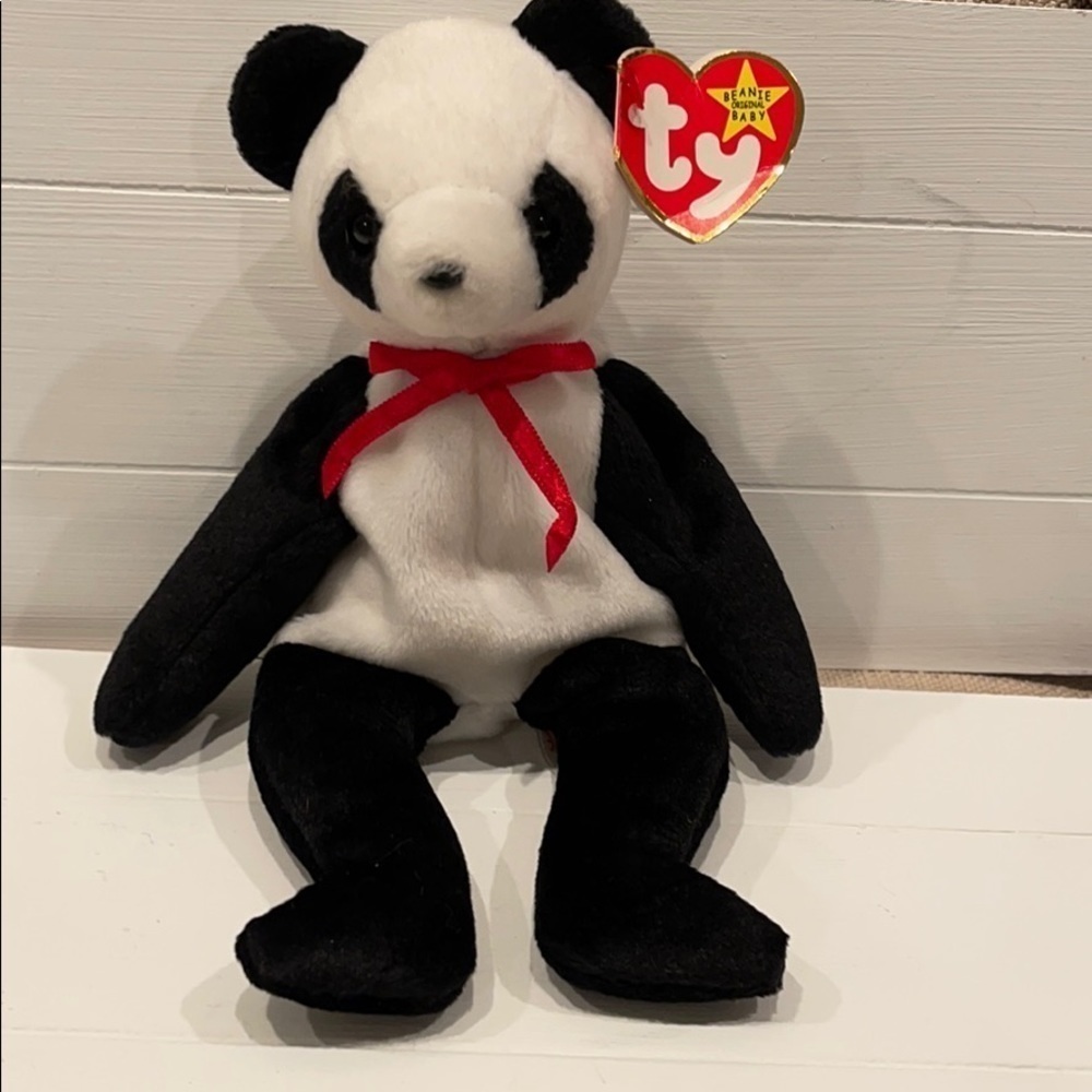 TY BEANIE BABY Babies FORTUNE the PANDA Bear